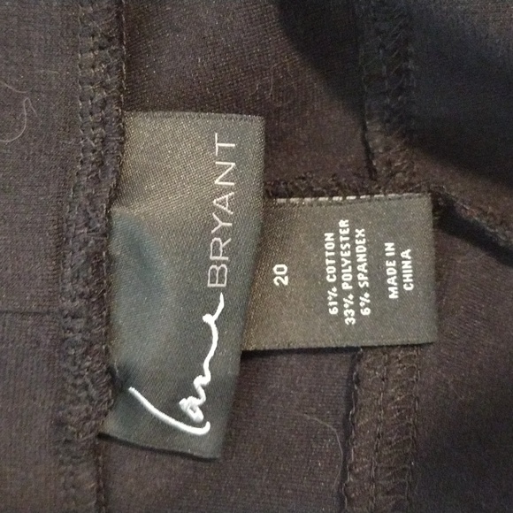 Lane Bryant Classic Black Trousers - Picture 2 of 2